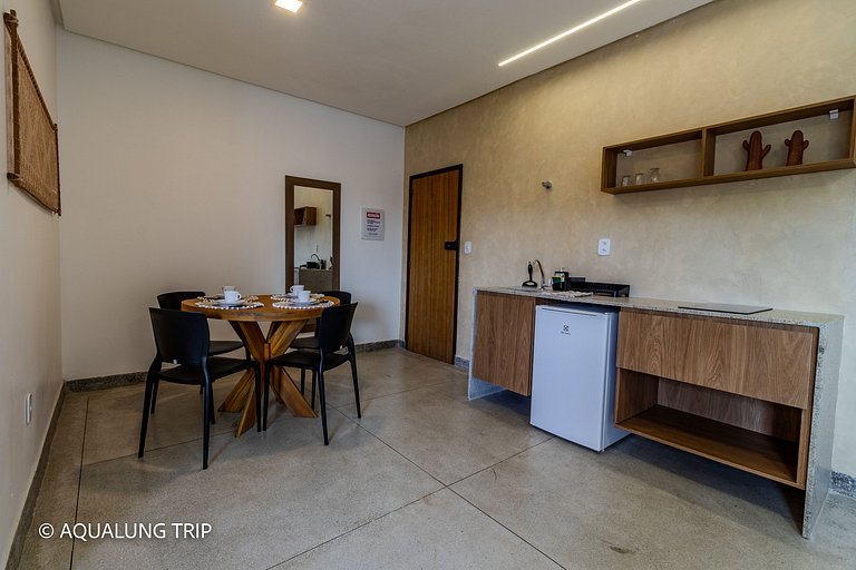 Studio Premium - 02, 100m da Praia, tudo á pé