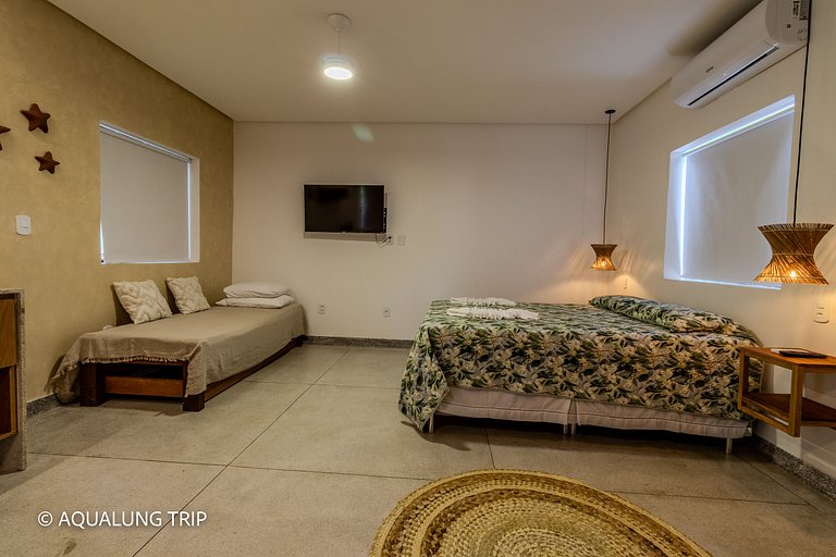 Studio Premium - 02, 100m da Praia, tudo á pé