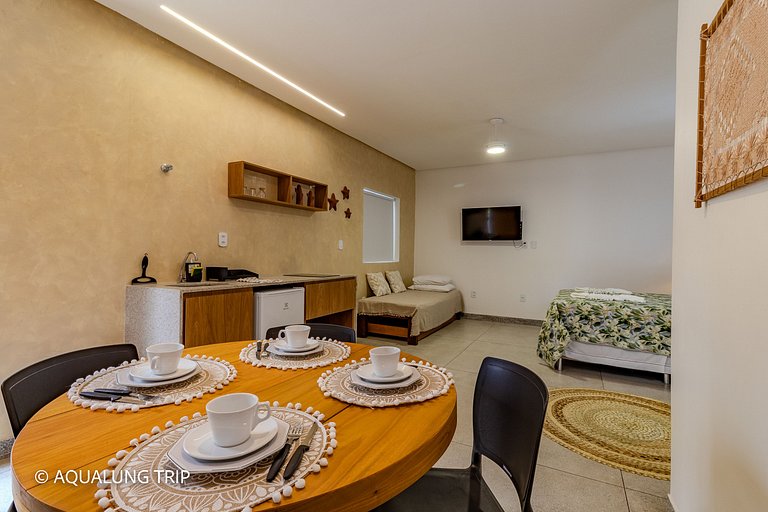 Studio Premium - 02, 100m da Praia, tudo á pé