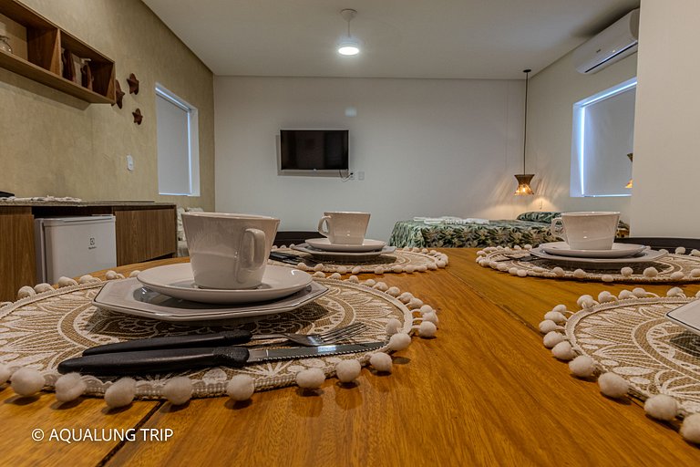 Studio Premium - 02, 100m da Praia, tudo á pé