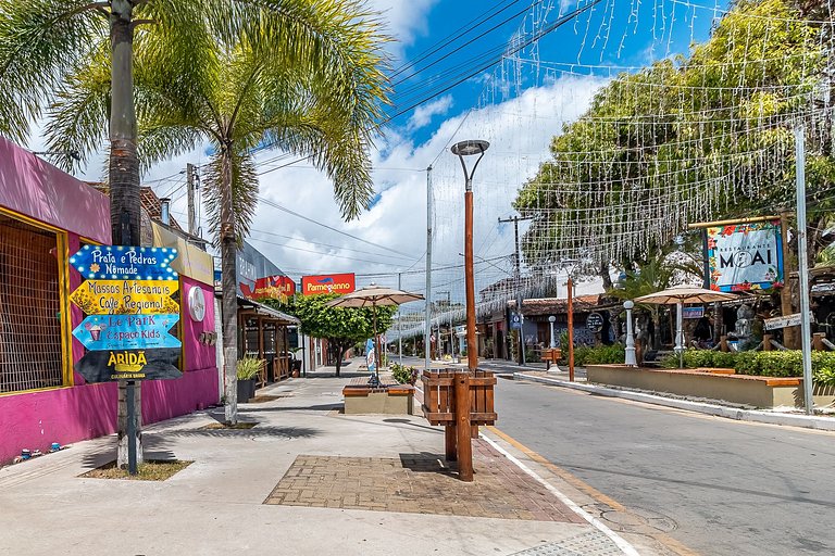 Studio Premium - 04, 100m da Praia, tudo á pé