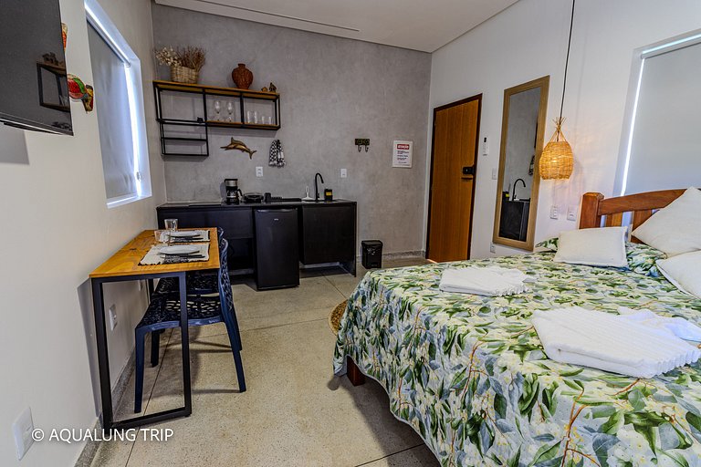 Studio Premium - 04, 100m da Praia, tudo á pé