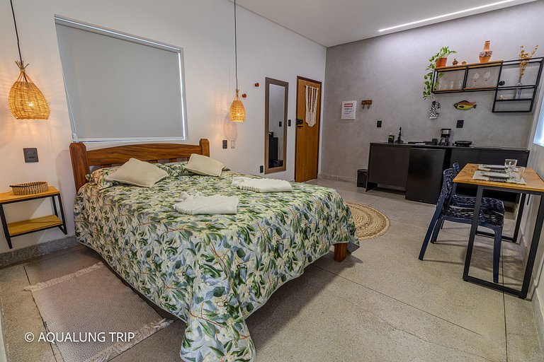 Studio Premium - 05, 100m da Praia, tudo á pé