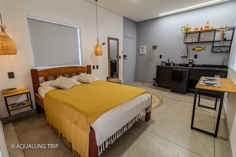 Studio Premium - 06, 100m da Praia, tudo á pé