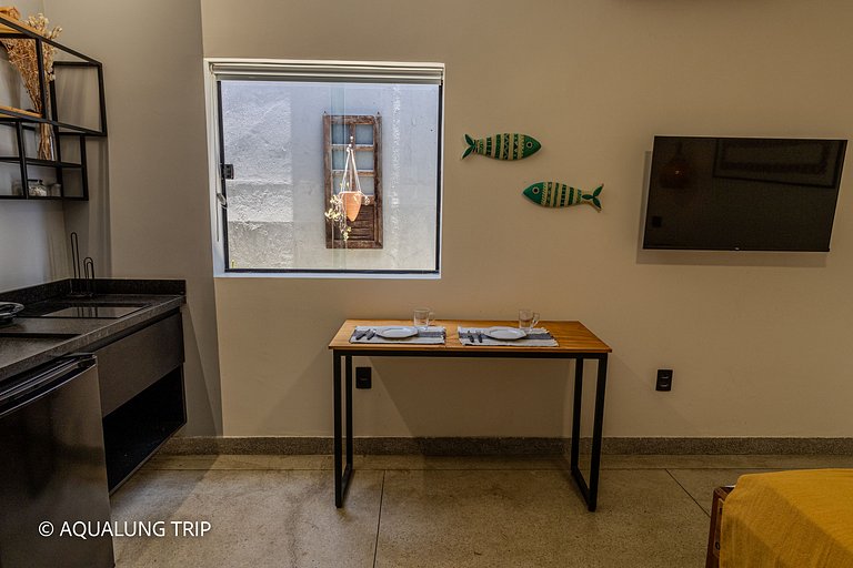 Studio Premium - 06, 100m da Praia, tudo á pé