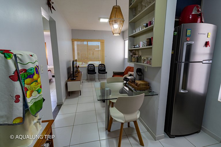 Casa em condomínio 2 quartos com piscina