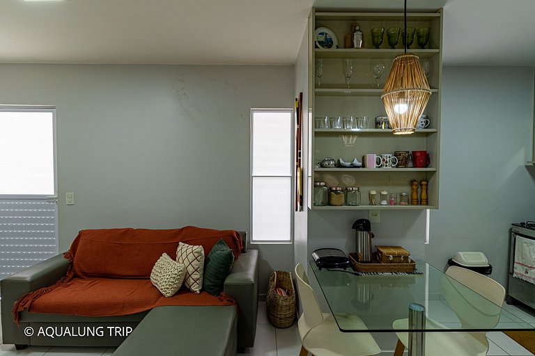 Casa em condomínio 2 quartos com piscina